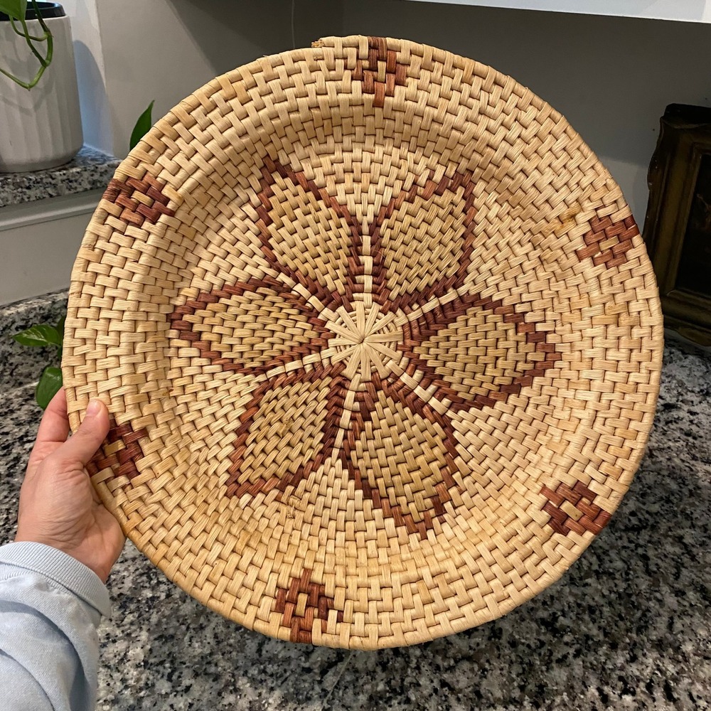 African Palm Leaves Basket